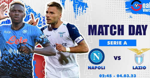 Napoli vs Lazio: Chiến thắng thứ 8 liên tiếp cho Napoli